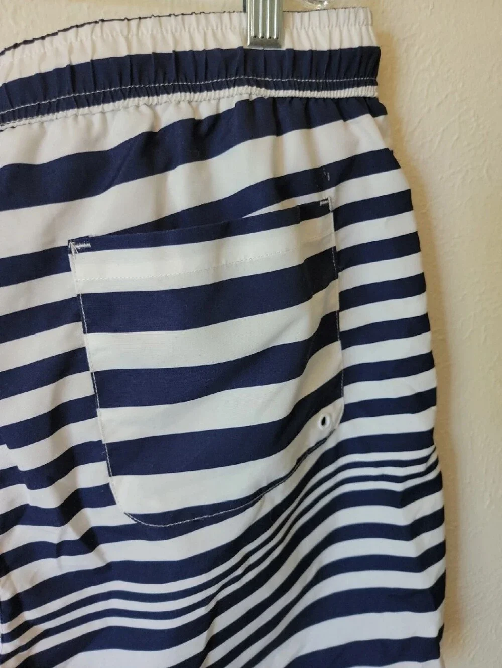 ASOS Men's Striped Navy & White Swim Shorts SZ 36
